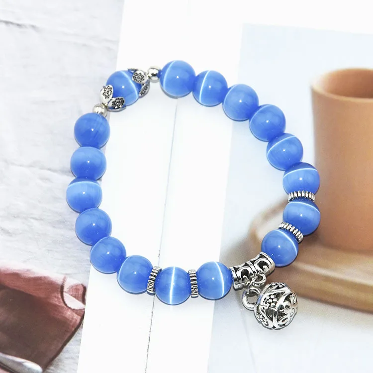 Natural Crystal Opal Beaded Bracelet single lap transshipment ball retro women's hand jewelry wholesale | Украшения и