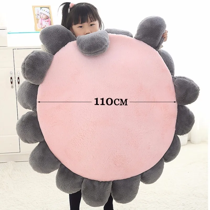 LDAJMW INS Flower Children's Cushion Plush Floor Mat Toy Crawling Multi-function Can Be Used As | Дом и сад