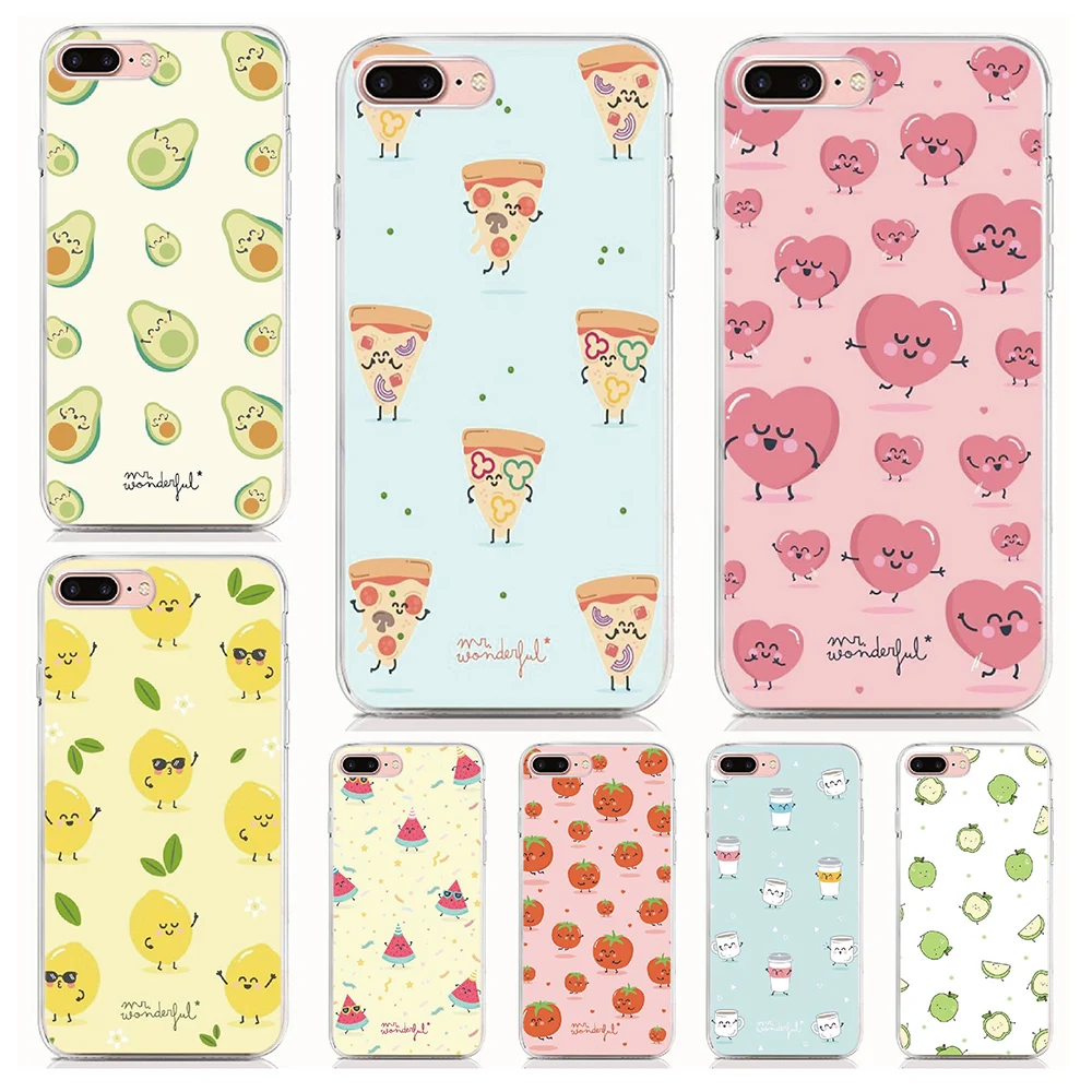 

Funny Cute fruit Cover For BQ Aquaris X X2 Pro C VS plus X5PLUS U plus U2 Lite M5 E5 E6 E4.5 X5 M5.5 Back Soft silicon Case