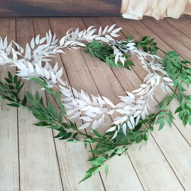 Innovative Simulation Of Willow Leaf Hanging Vine Silk Plant Wreath Indoor And Outdoor Wedding Decoration Party Supplies | Дом и сад