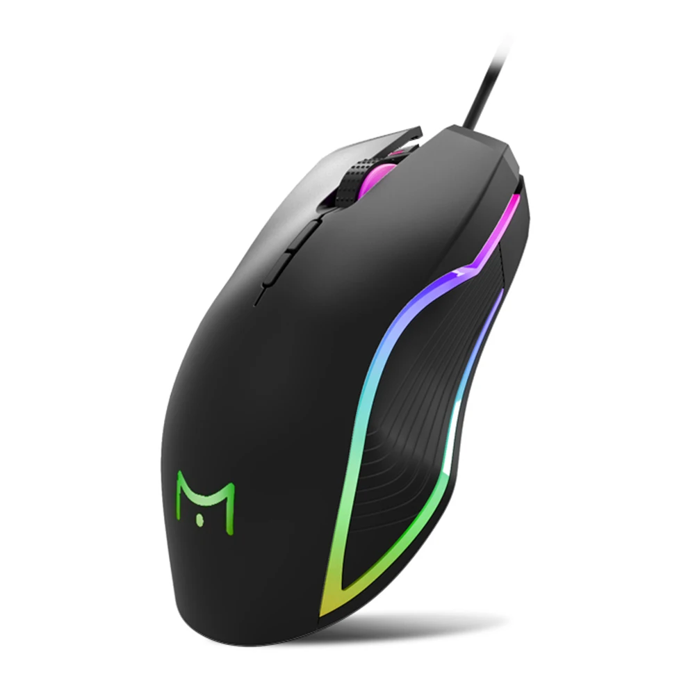 MVTV M625 Проводная игровая мышь с красочными RGB Light 8000 dpi USB компьютерная геймер