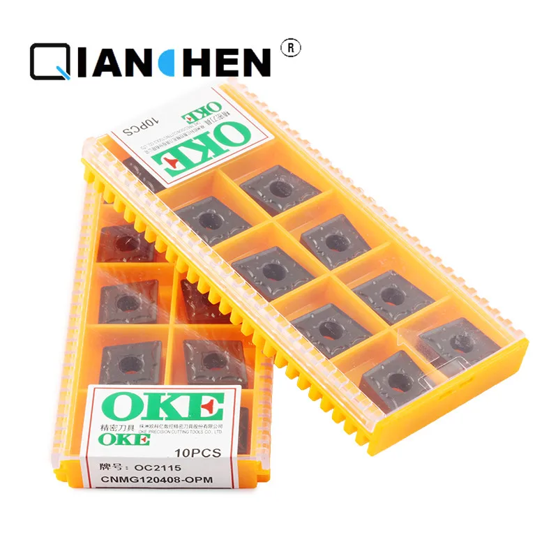 

Original quality OKE 10pcs/lot high precision high performance high strength CNC CNMG120408-OPM OC2115 industry carbide inserts
