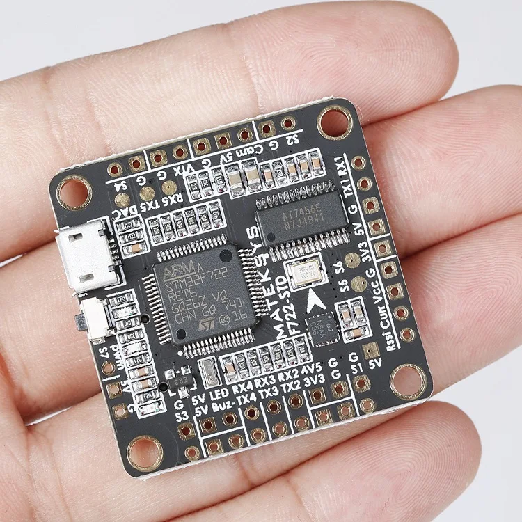 

Matek F7 flight control F722-STD with OSD barometer traversing machine FPV F4 flight control upgrade version