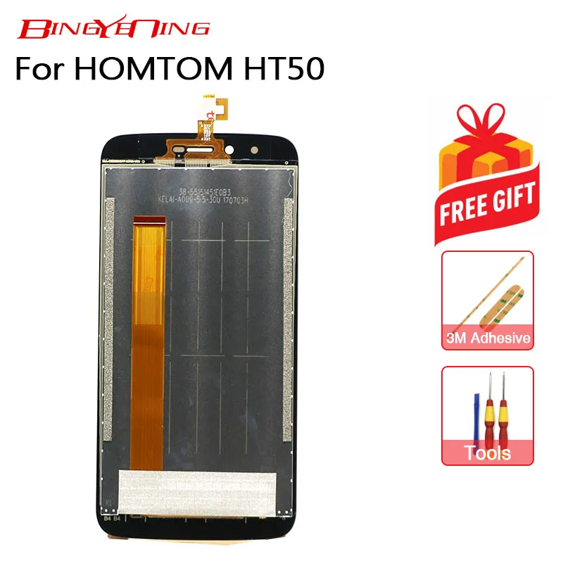 BingYeNing абсолютно новый оригинальный для Homtom HT50 сенсорный экран и ЖК-дисплей в