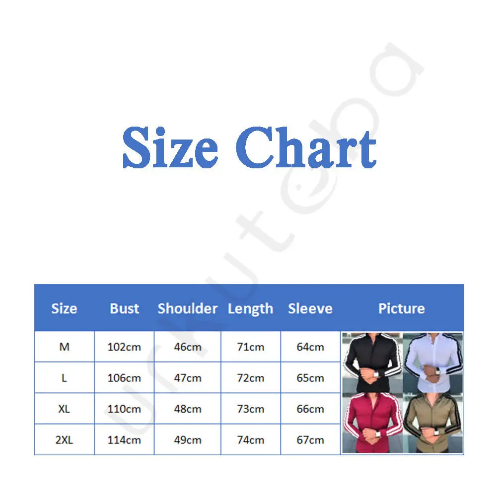 

Stylish Casual Shirts Men's Tops Sweatshirts Blouse Long Sleeve Slim Fit Male Shirts Camisa Hombre