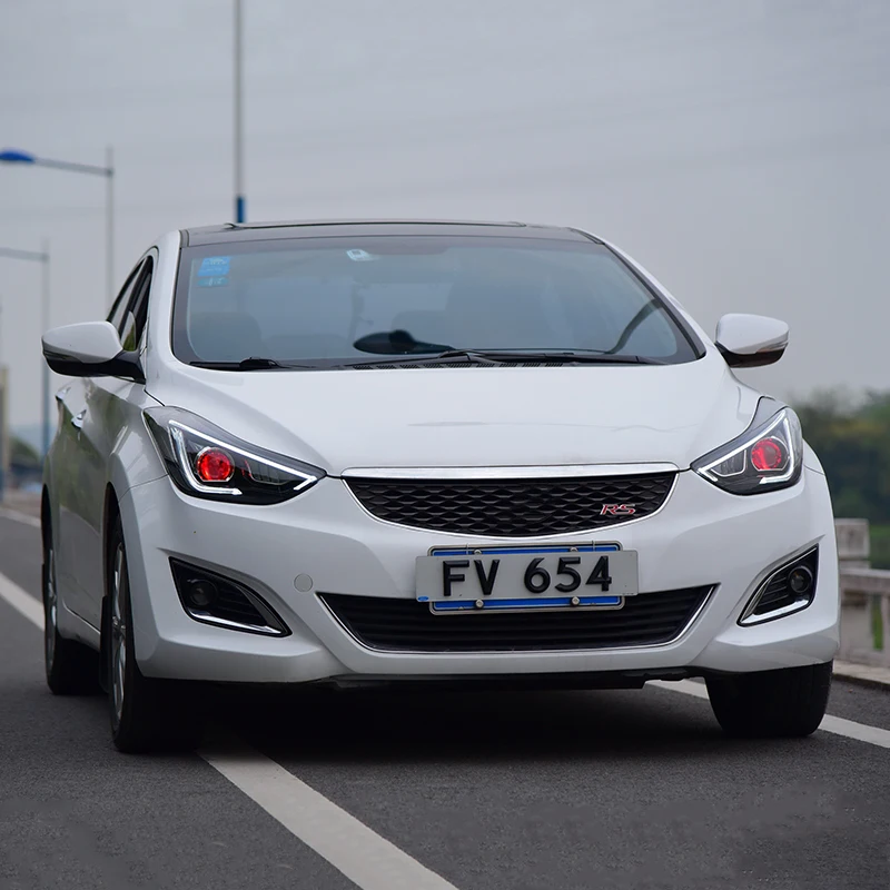 Головной светильник в сборе для Hyundai Elantra 2012 2016 светодиодный Противотуманные фары