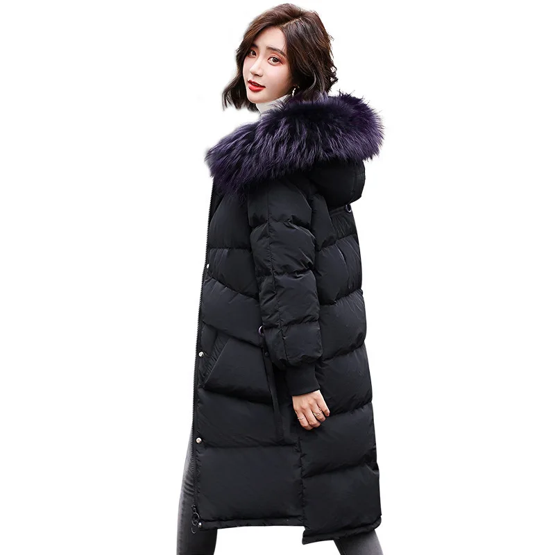 

Fashion Even Heavy Seta Lead Cotton 2019 Winter Pattern Korean Self-cultivation Long Fund Down Cotton-padded Clothes Woman Tide