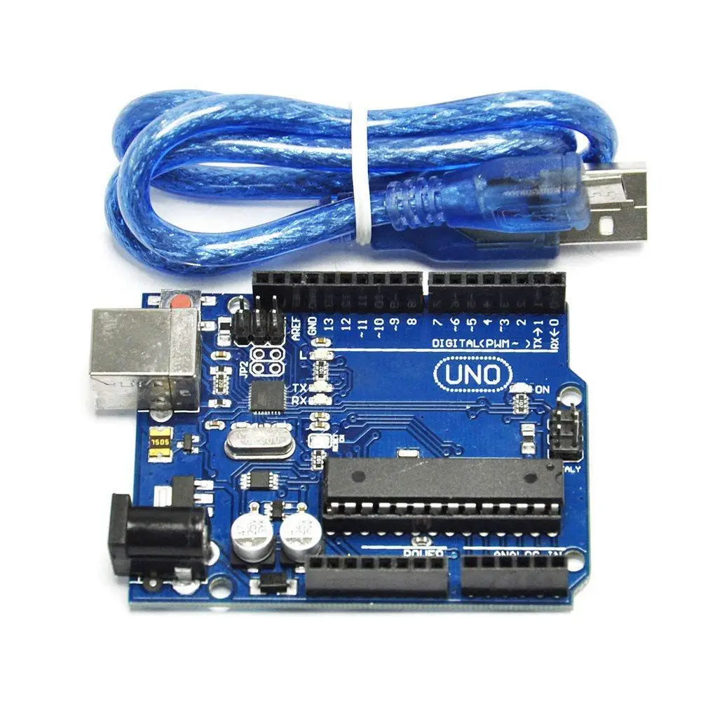 2 шт. UNO R3 ATmega328P ATMEGA16U2 макетная плата совместима с USB кабелем для Arduino | Компьютеры и