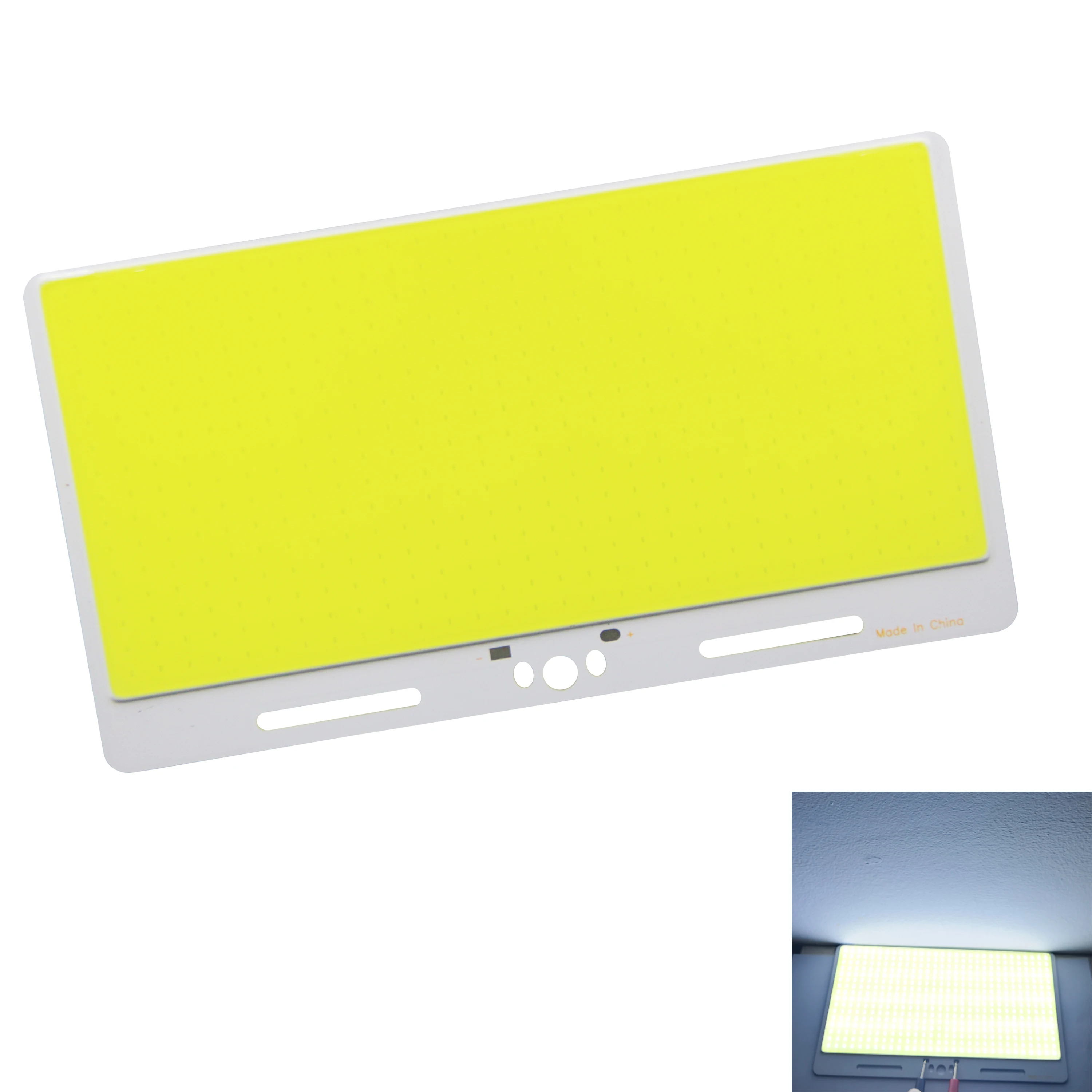 new 220mm 120mm Cold white LED COB Bulb 200w 6000k big square panel FLIP Chip COB DC 12V Strip For outdoor Fishing Rod lamp