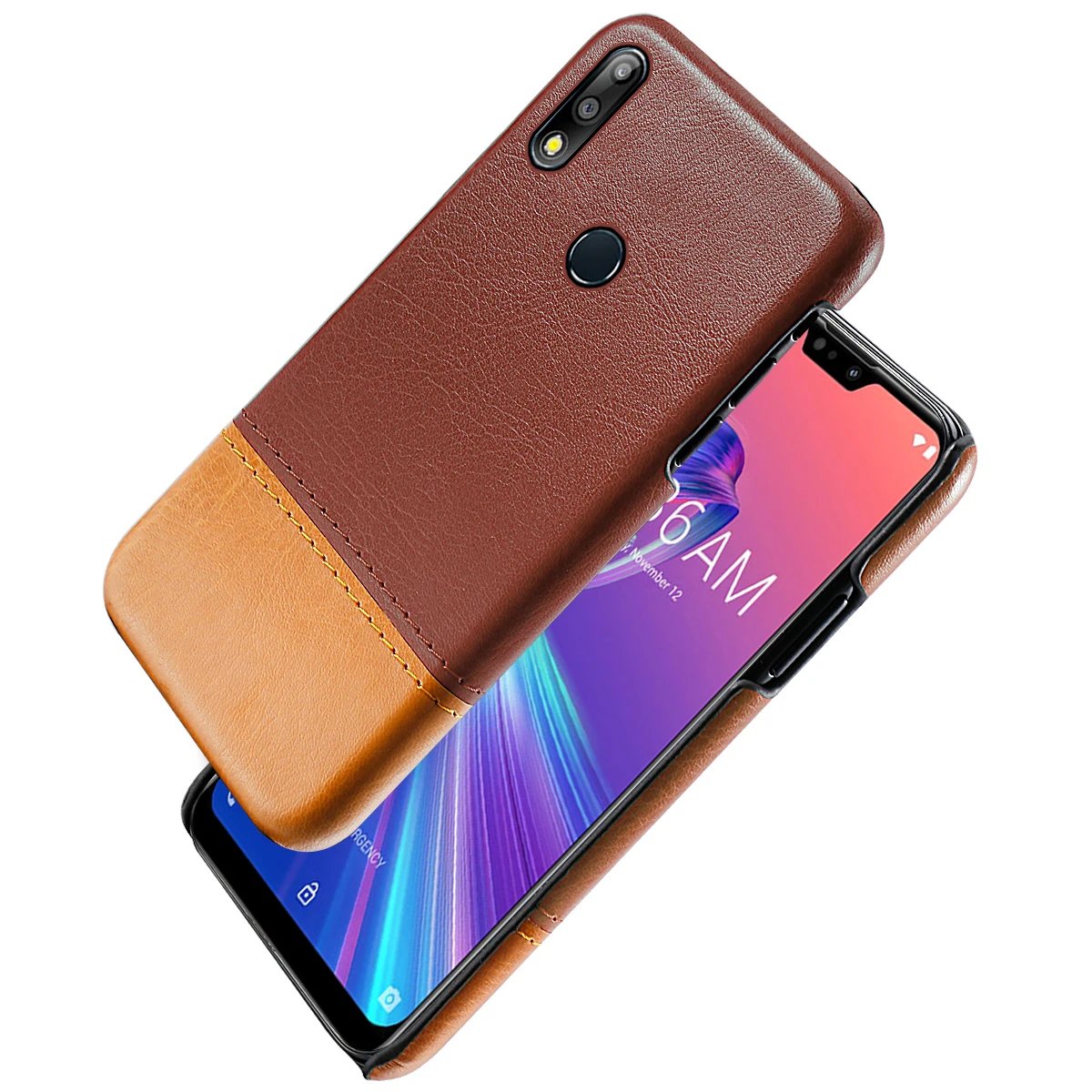 Чехол для Asus Zenfone Max Pro M2 ZB631KL тонкий комбинированный Двухцветный Жесткий чехол из