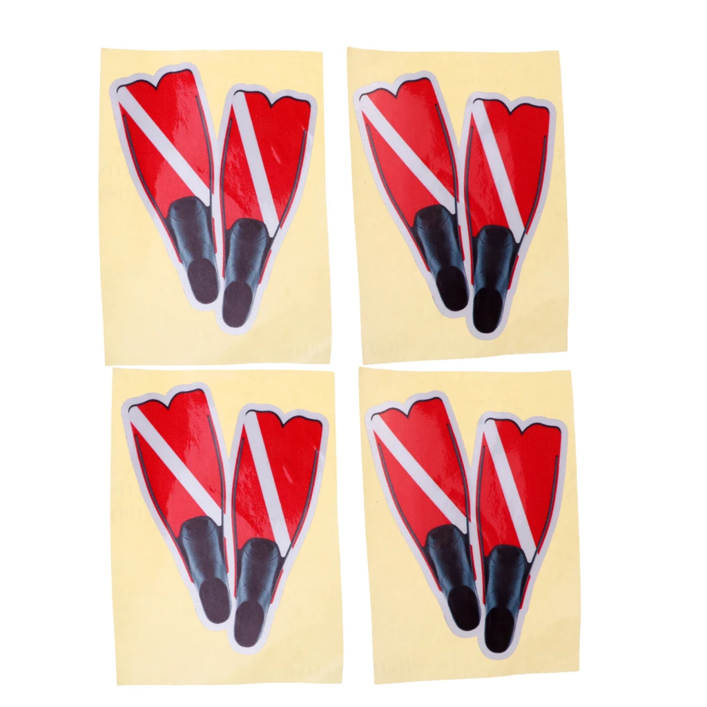 4 шт. Высококачественная Водонепроницаемая наклейка для подводного плавания