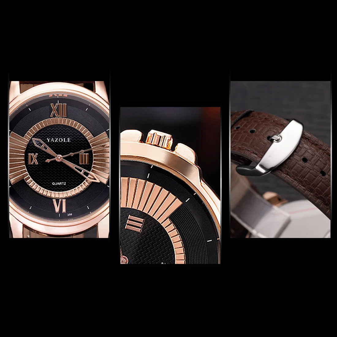 Черный для мужчин часы роскошные нержавеющая сталь кожа бизнес Relojes Hombre Новая