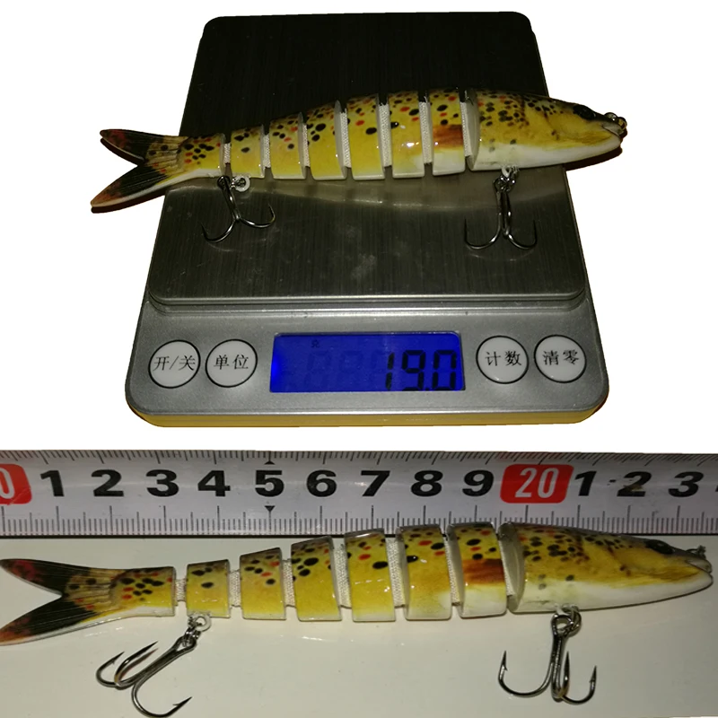 Рыболовные приманки 13 5 см Мульти Соединенные для басов Swimbait рыболовные