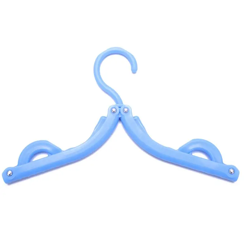 5pcs Portable Travel Outdoor Camping Folding Plastic Clothes Coat Hangers Racks (Random Color) | Дом и сад