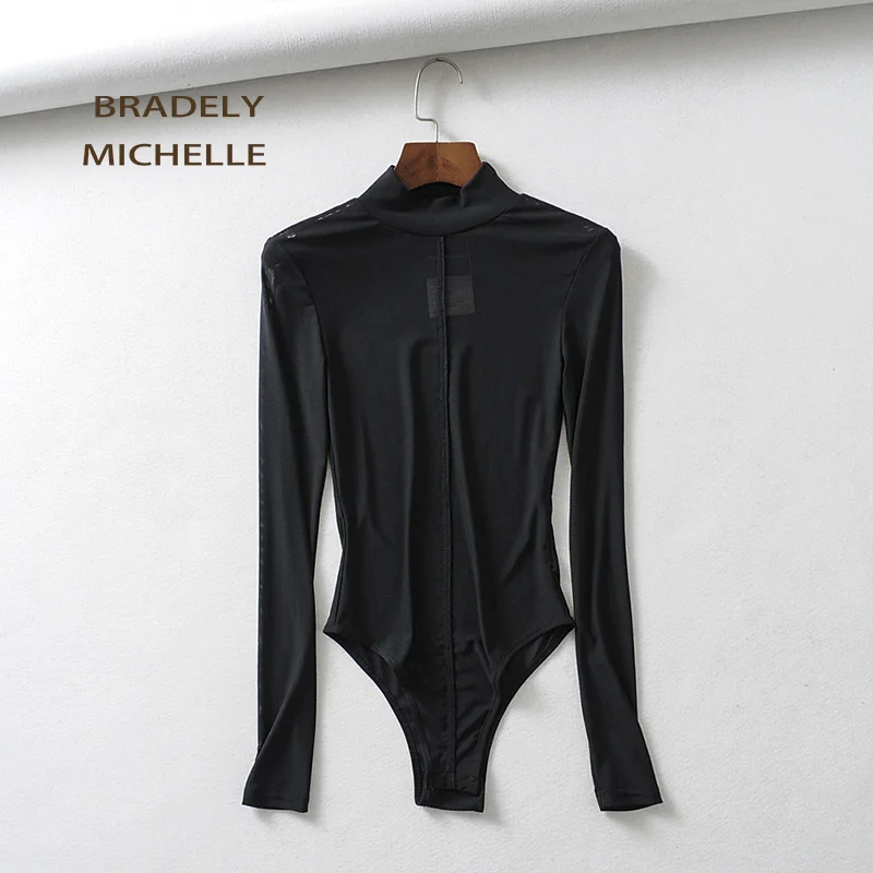 Женские облегающие комбинезоны BRADELY MICHELLE Клубные с длинным рукавом топы для