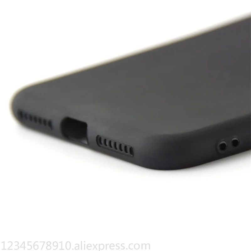 Чехол для iphone 5s se 6 6s 7 8 plus X XS чехол tpu простой сплошной цвет ультратонкий