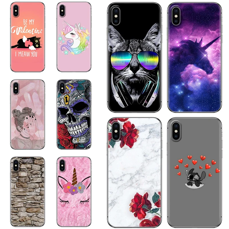 Ins Style Soft Phone Case For Asus Zenfone ZC520TL/ ZC553KL/ ZB552KL/ ZS620KL(ZE620KL) Colorful Painted TPU Silicone Cover |