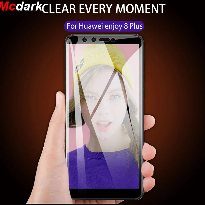 9H Tempered Glass For Huawei enjoy 8 plus Screen Protector Film 5.93 inch Easy To Install | Мобильные телефоны и