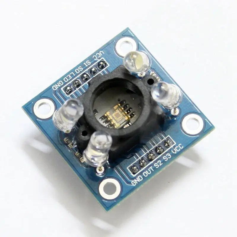 TCS3200 Цвет распознавания Сенсор модуль детектора 3V 5V для MCU Arduino|Смарт-гаджеты| |