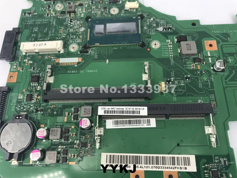 FOR LENOVO S510P LAPTOP MOTHERBOARD 55.4L101.076G 11S90004647 I3-4010U SR16Q mainboard | Компьютеры и офис