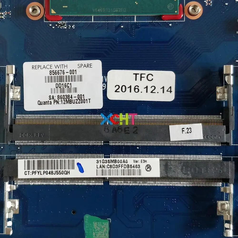 Материнская плата для ноутбуков и ПК 856676 001 601 DAG35AMB8E0 w 960M/2 ГБ GPU процессор HP 15 BC/AX