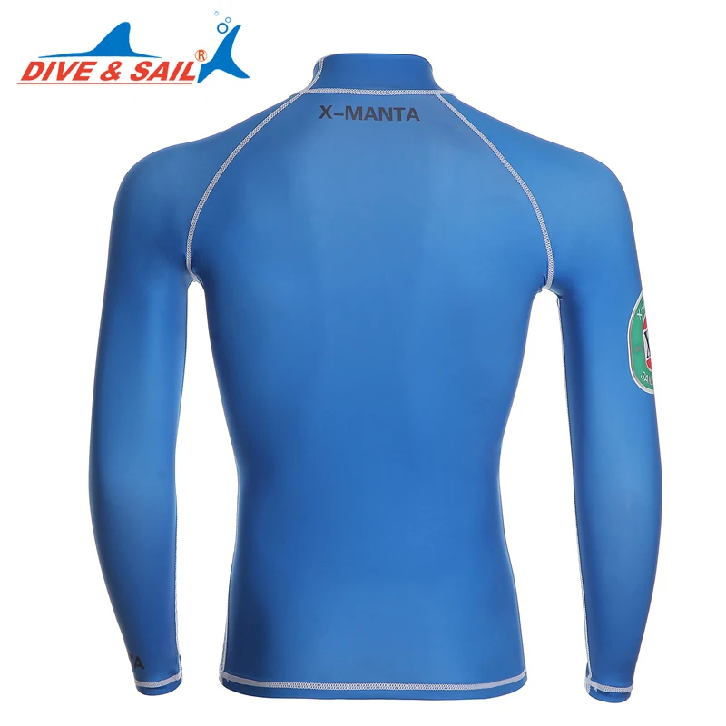 

Long Sleeve Diving Jackets Lycra Upf 50+ Rash Guards For Men Body Swimsuit Suits Snorkeling Skin Anti-uv Wear Surfing Clothes