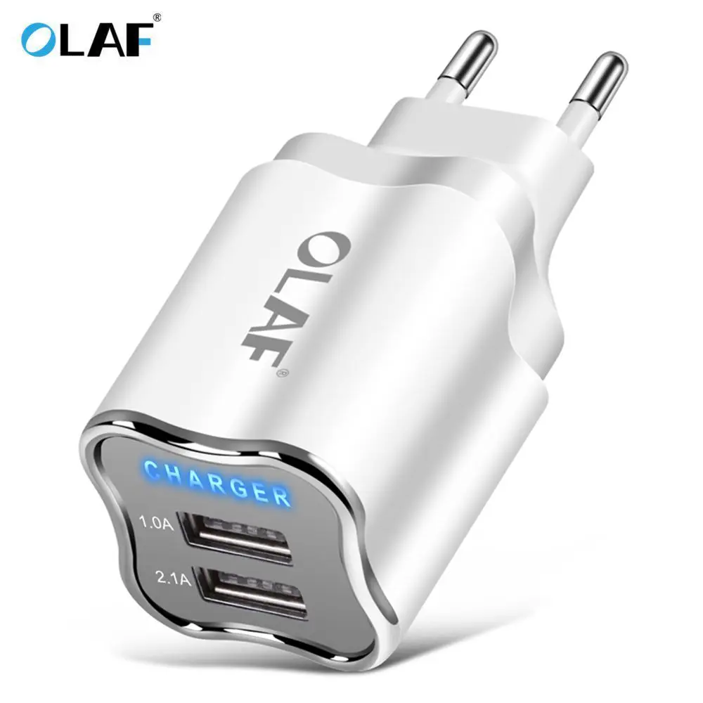 OLAF USB зарядное устройство для iphone xs max настенное вилка стандарта ЕС/США