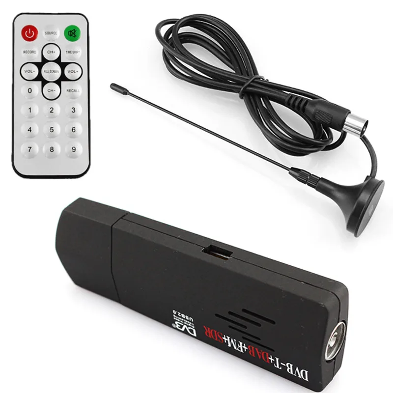 FM HD ТВ тюнер приемник палка RTL2832U + USB2.0 цифровой DVB T SDR DAB R820T N6L1|Спутниковое ТВ| |
