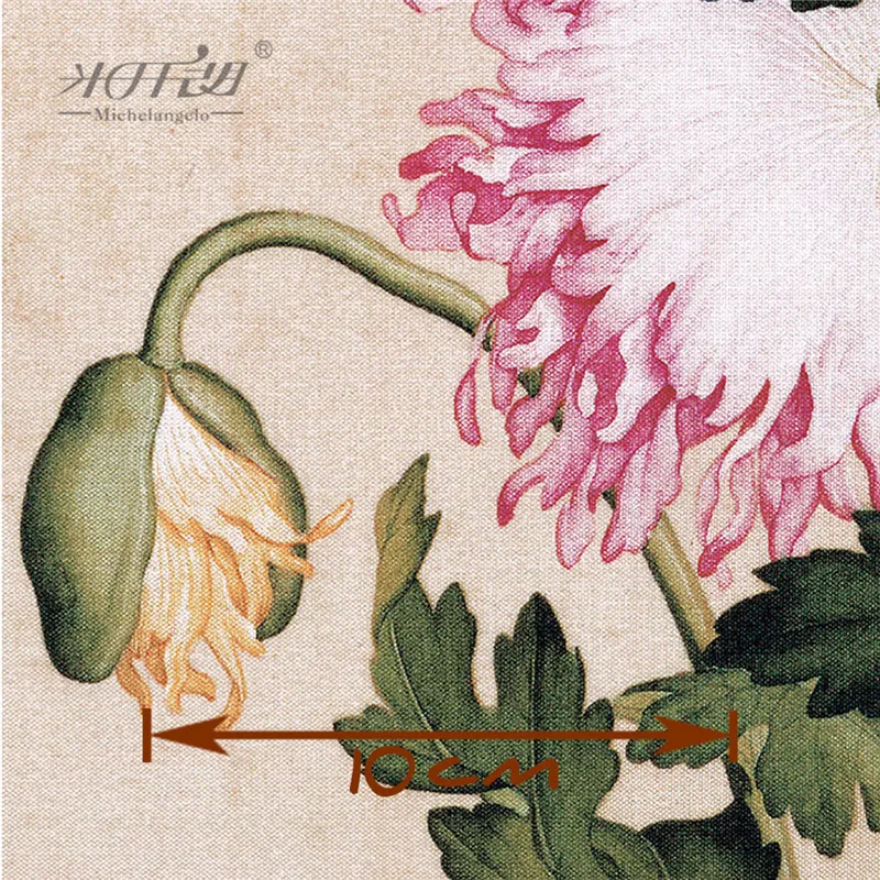 Микеланжело деревянные головоломки 500 шт Giuseppe кастильон шедевр Poppy Flower китайская