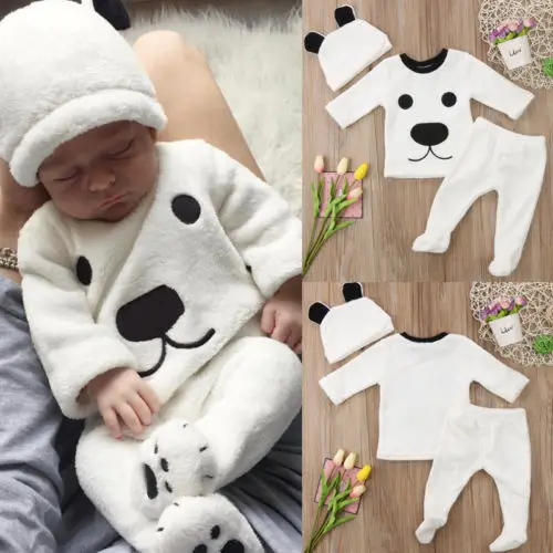 2018 милый костюм с животными одежда для малышей комплект из 3 предметов