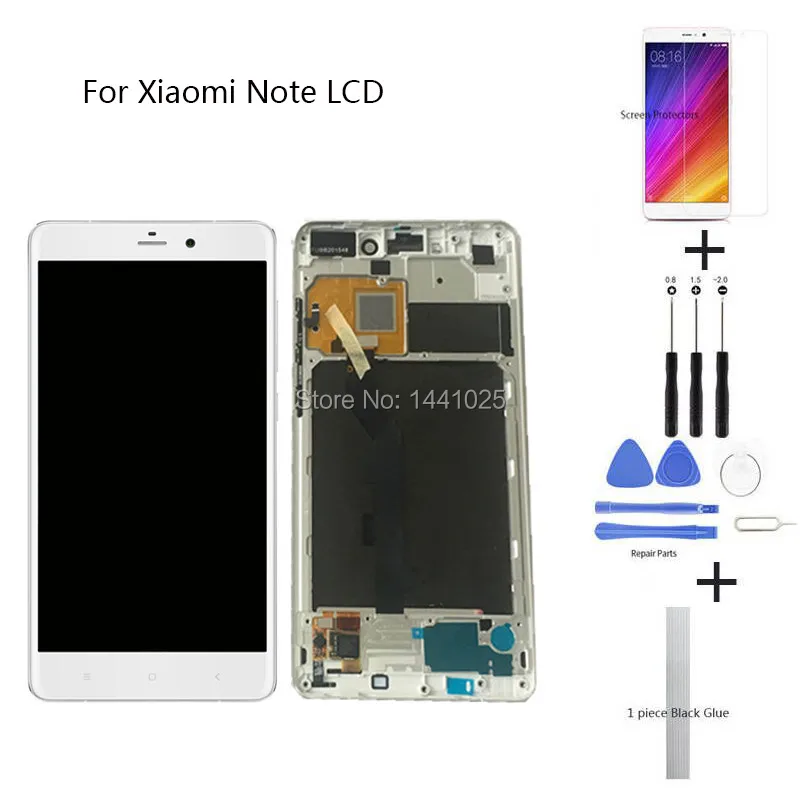 Сменный сенсорный ЖК экран для Xiaomi Note 5 7 дюйма черный белый|Экраны мобильных