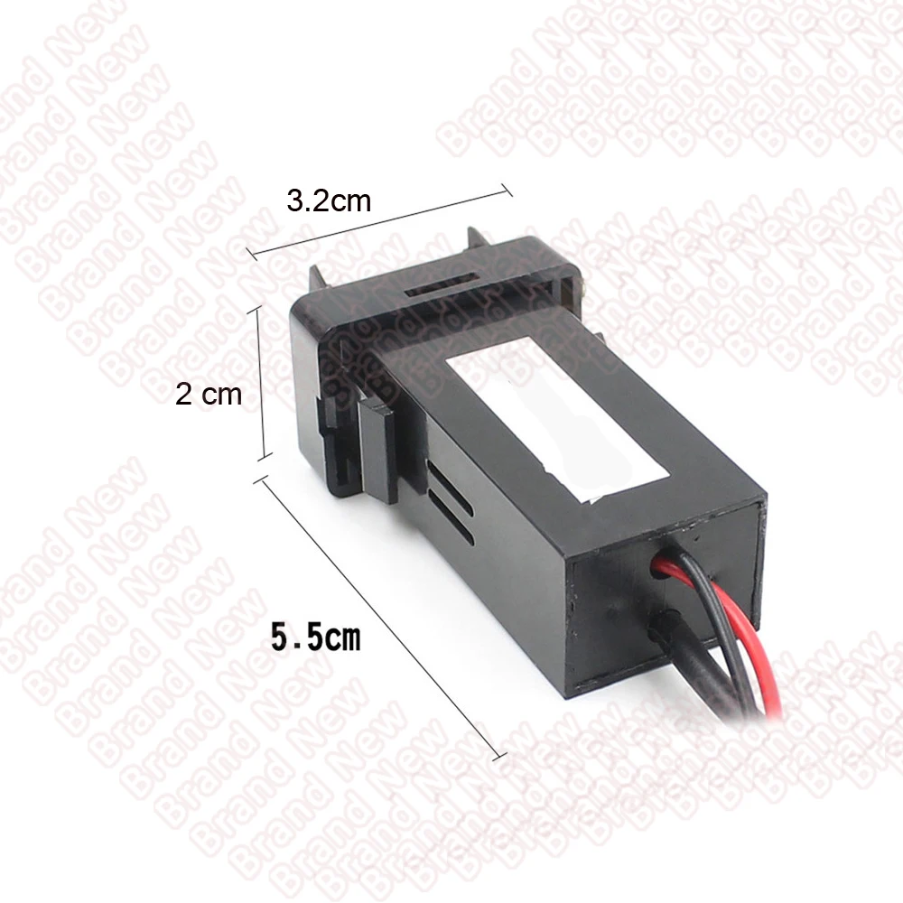 

Car ABS Dual USB Port Socket Mobile Phone Charger switch dual car charger with Dustproof Cover3.1A ONLY For Toyota