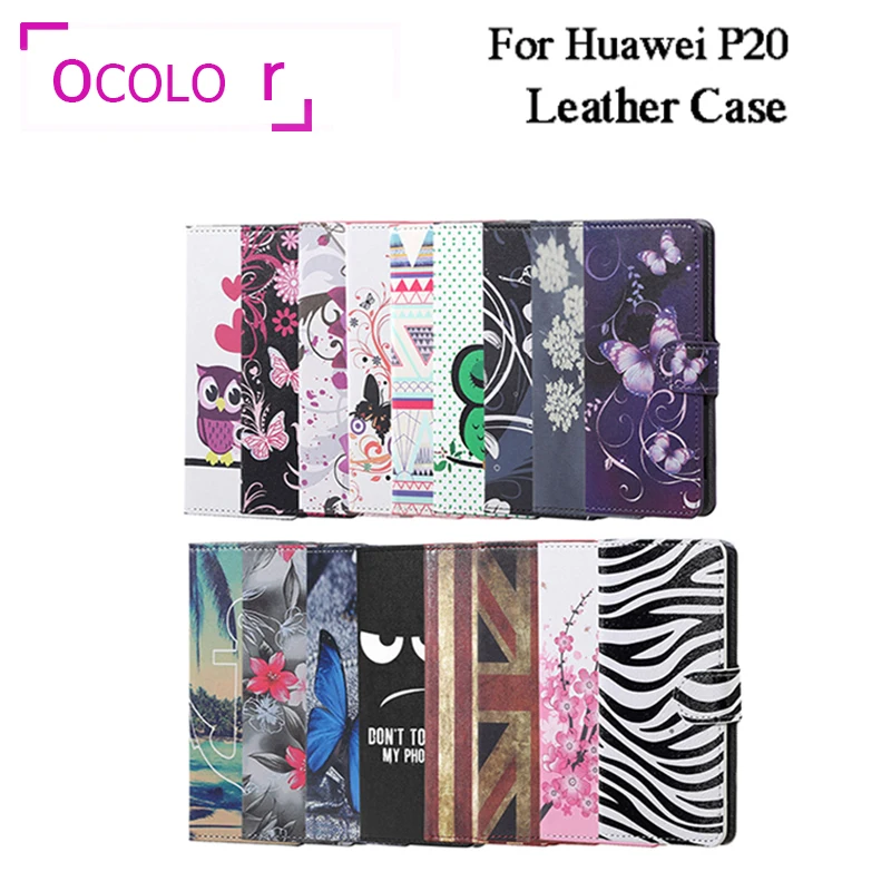 Ocolor для huawei P20 напильник Бизнес Кожаный чехол Чехол держатель кредитной карты