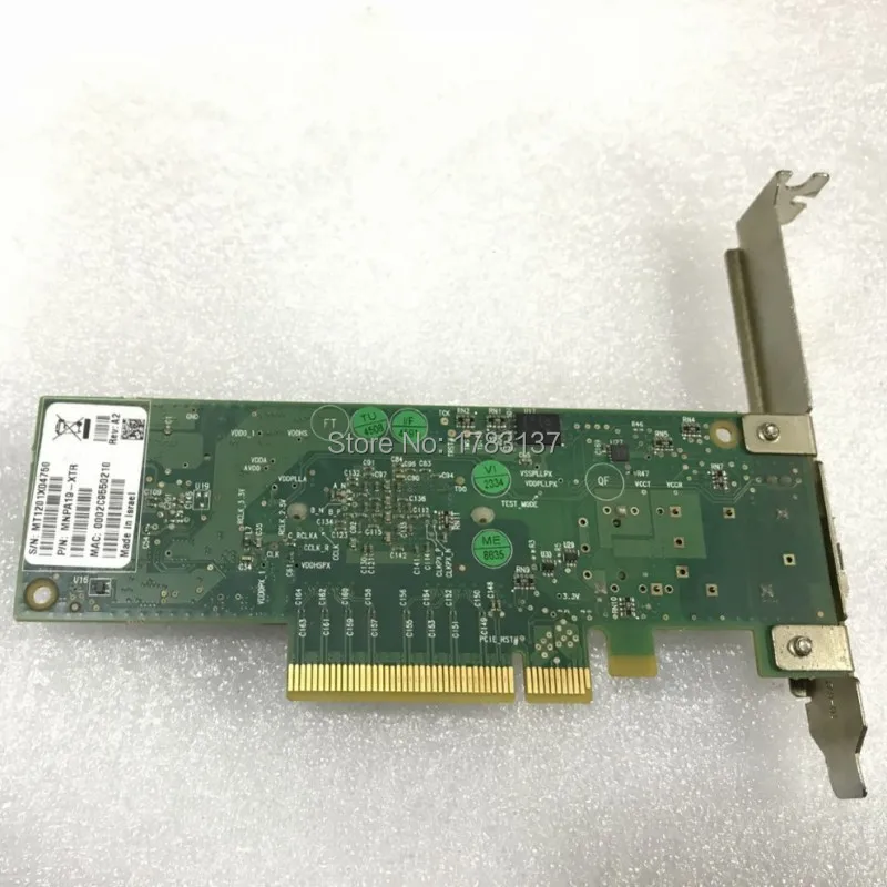 Бесплатная доставка Φ 10GB PCIe X8 10Gbe SFP + перегородка кронштейна сетевой карты для MNPA
