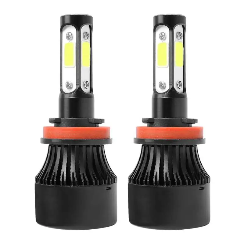VODOOL 2 шт. H11/H4/H13 8000LM 6500K 36W COB Автомобильные светодиодный лампы для фар