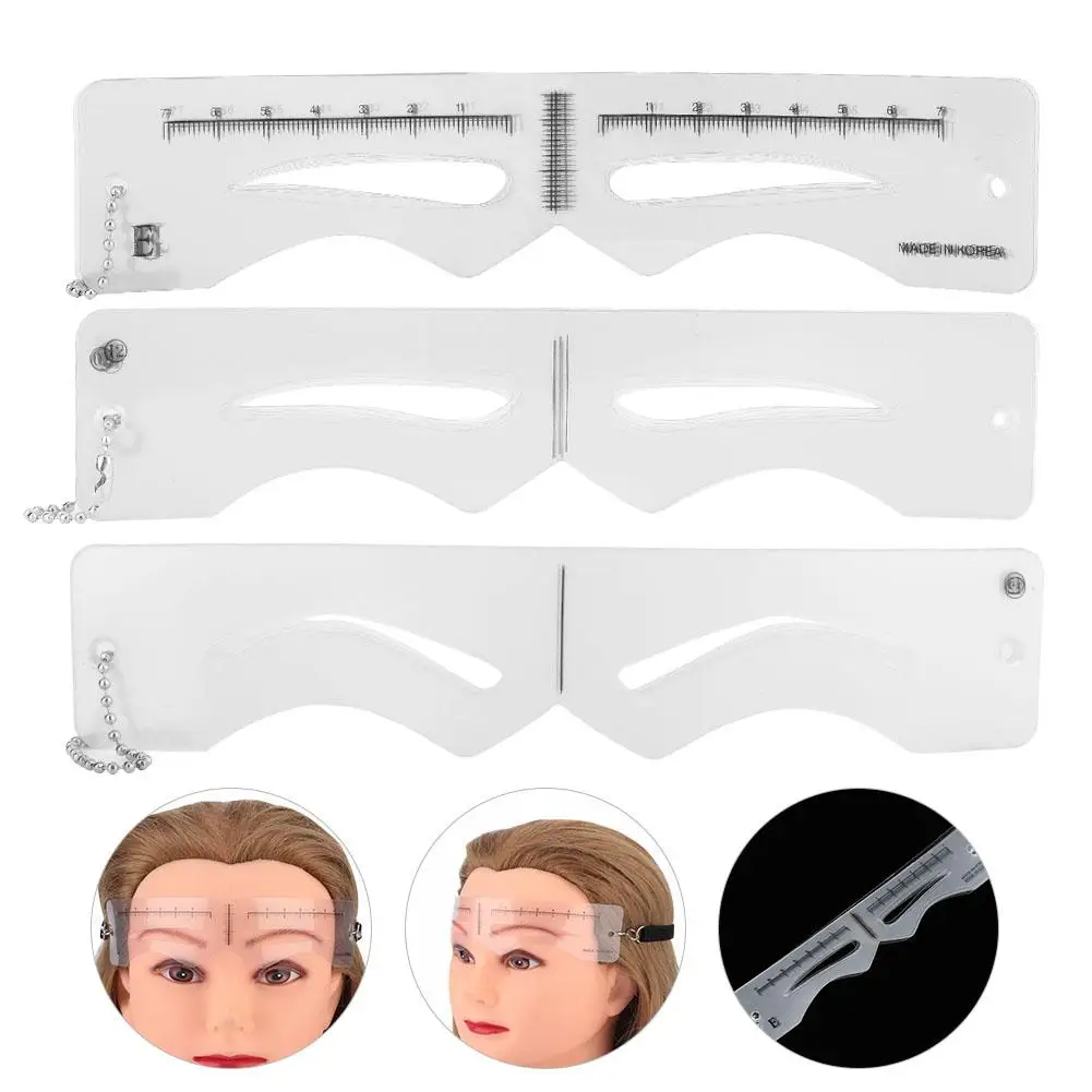 Набор татуировок 12 шт шаблон для бровей пластиковые татуировки карты трафарет