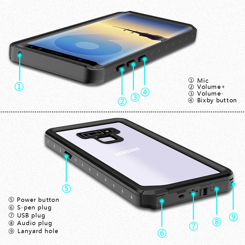 Открытый летний бассейн оригинальную Водонепроницаемый чехол для samsung