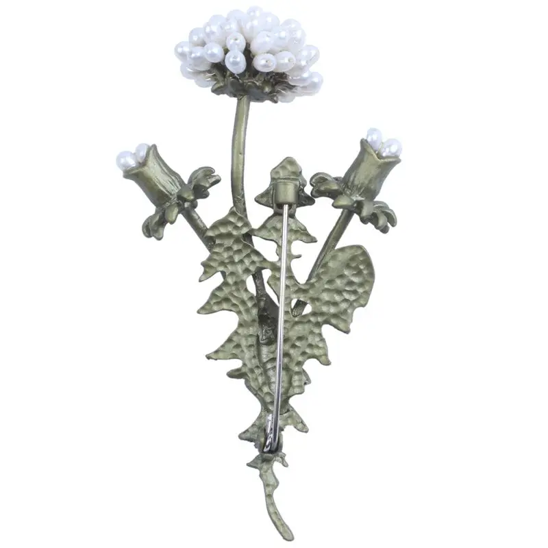 Винтажные Цветы натуральный Одуванчик ветви цветы модная брошь булавка шарф