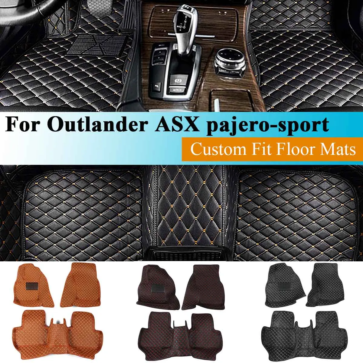 Автомобильные водонепроницаемые коврики для Mitsubishi Outlander Pajero Sport Asx 2011 2012 2013 автомобильные аксессуары коврик для ног