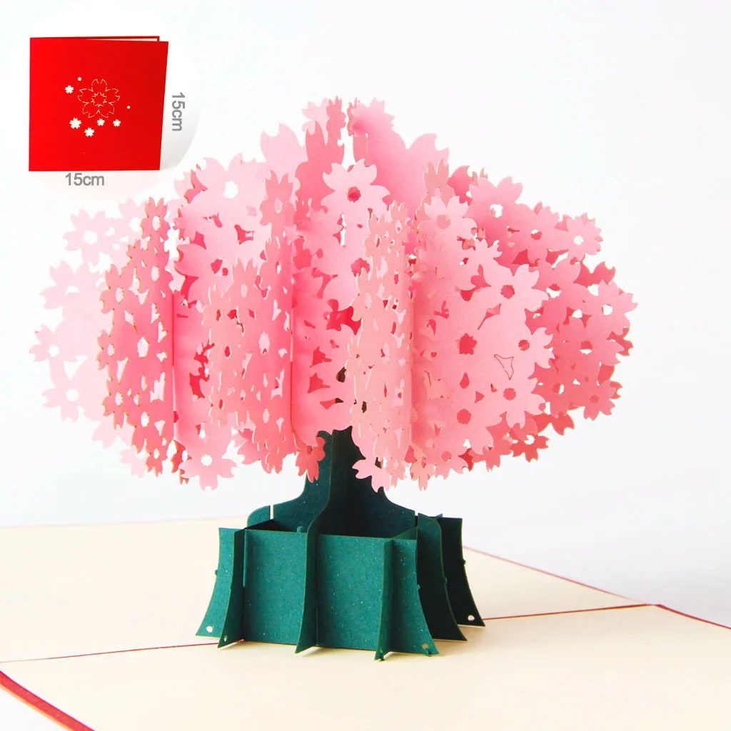 1 шт. 3D выдвижная поздравительная фотография лазерная вырезка почтовая открытка