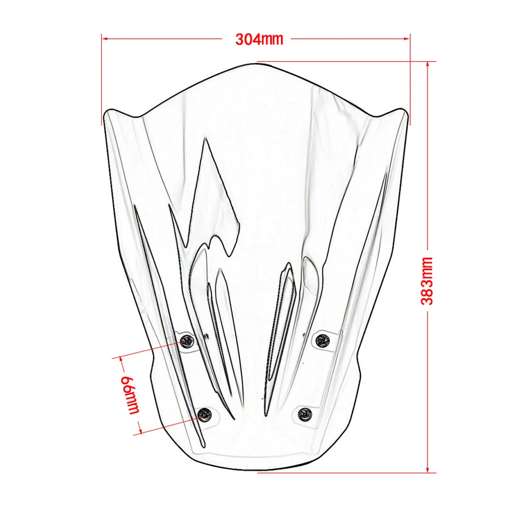 For MT-07 FZ-07 MT07 FZ07 MT 07 2015 2016 2017 Motorcycle Windshield Windscreen Wind Deflectors Smoke / Brown | Автомобили и