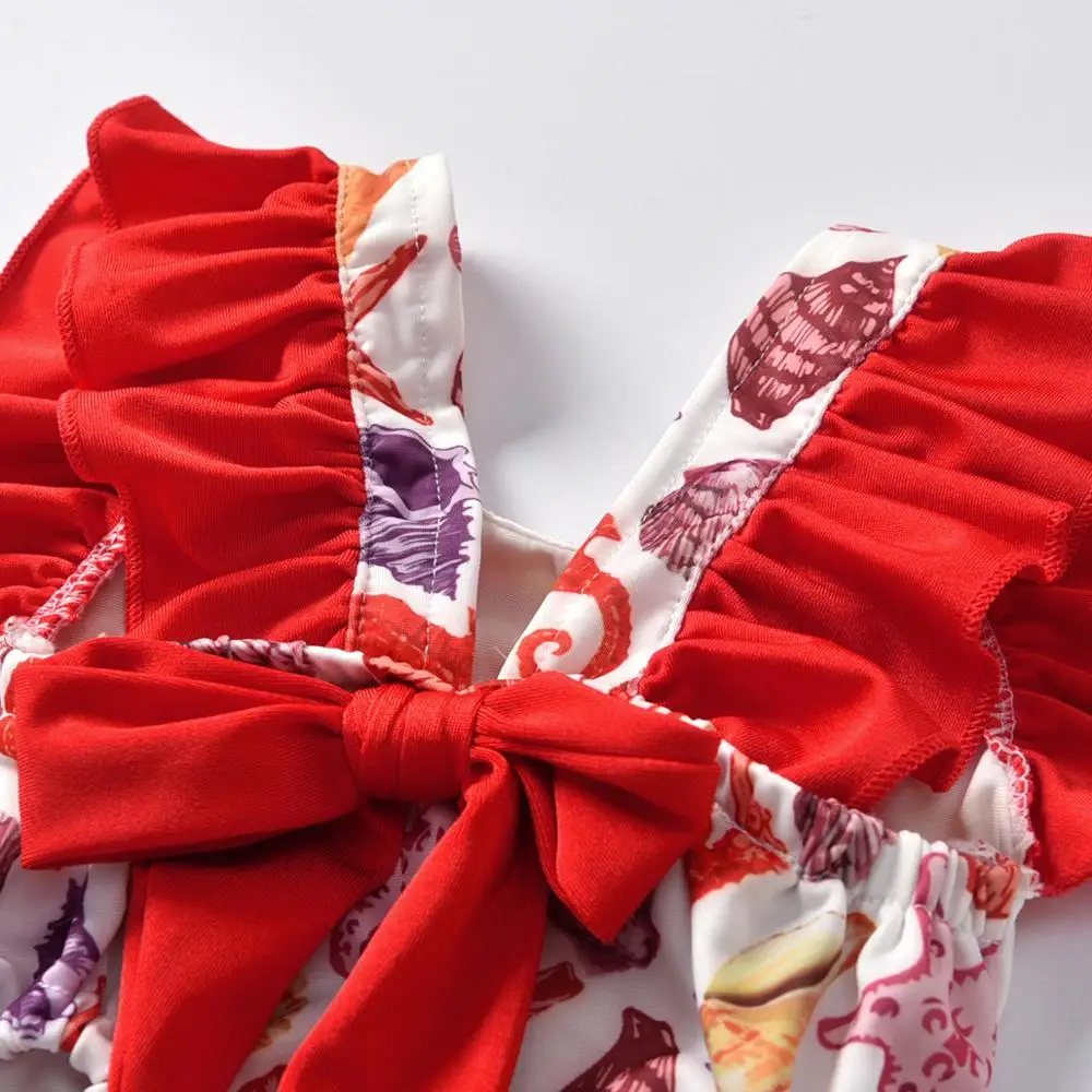 VTOM/летние детские комбинезоны без рукавов для новорожденных девочек Детский