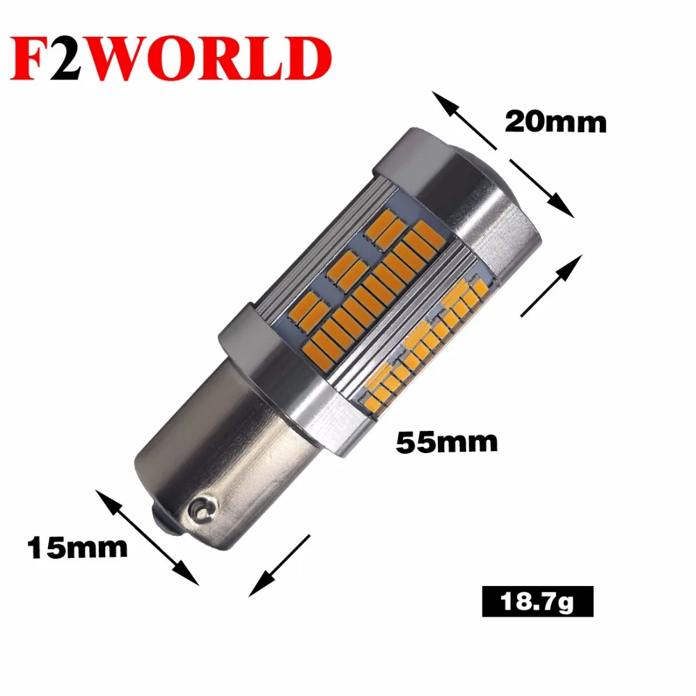 Светодиодная лампа T20 LED 7440 W21W 4014 105SMD Canbus No Hyperflash 1156 BA15S P21W PY21W BAU15S 1 шт.|Фара для авто