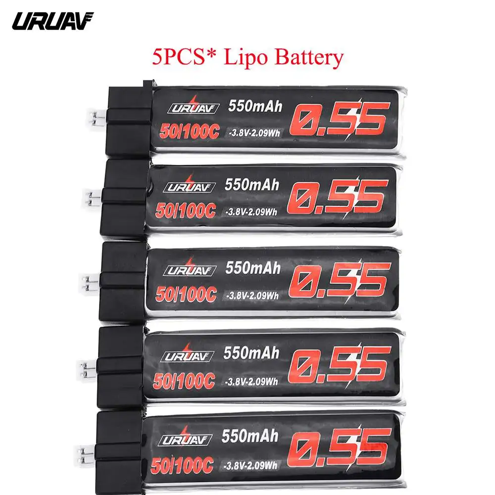 Новинка 5 шт./10 шт. литий полимерная батарея URUAV 3 8 В 550 мАч 50/100C 1S HV 4 35 V PH2.0 для Emax