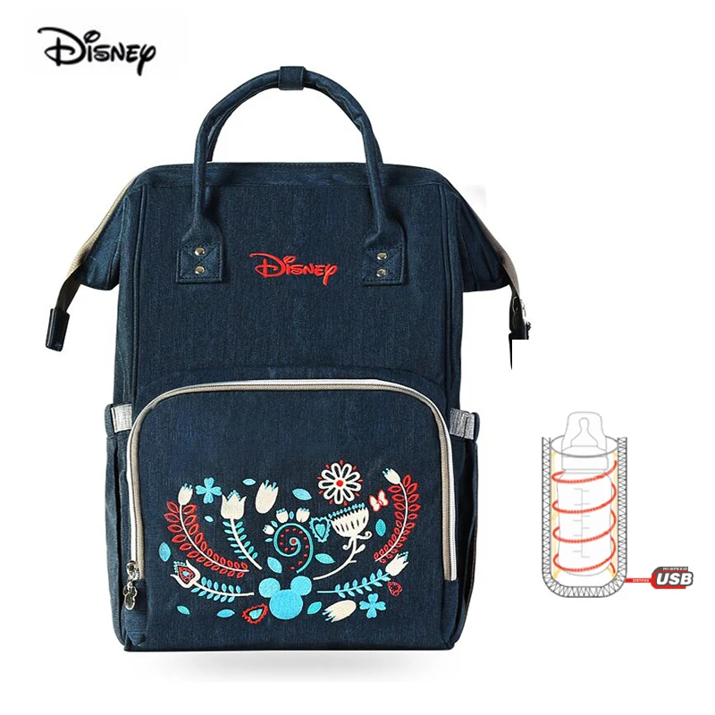 

Disney Mommy Pack Wave Point Waterproof Multifunctional Large Capacity Shoulder Backpack Mom Milk Bag Mother And Baby Bag