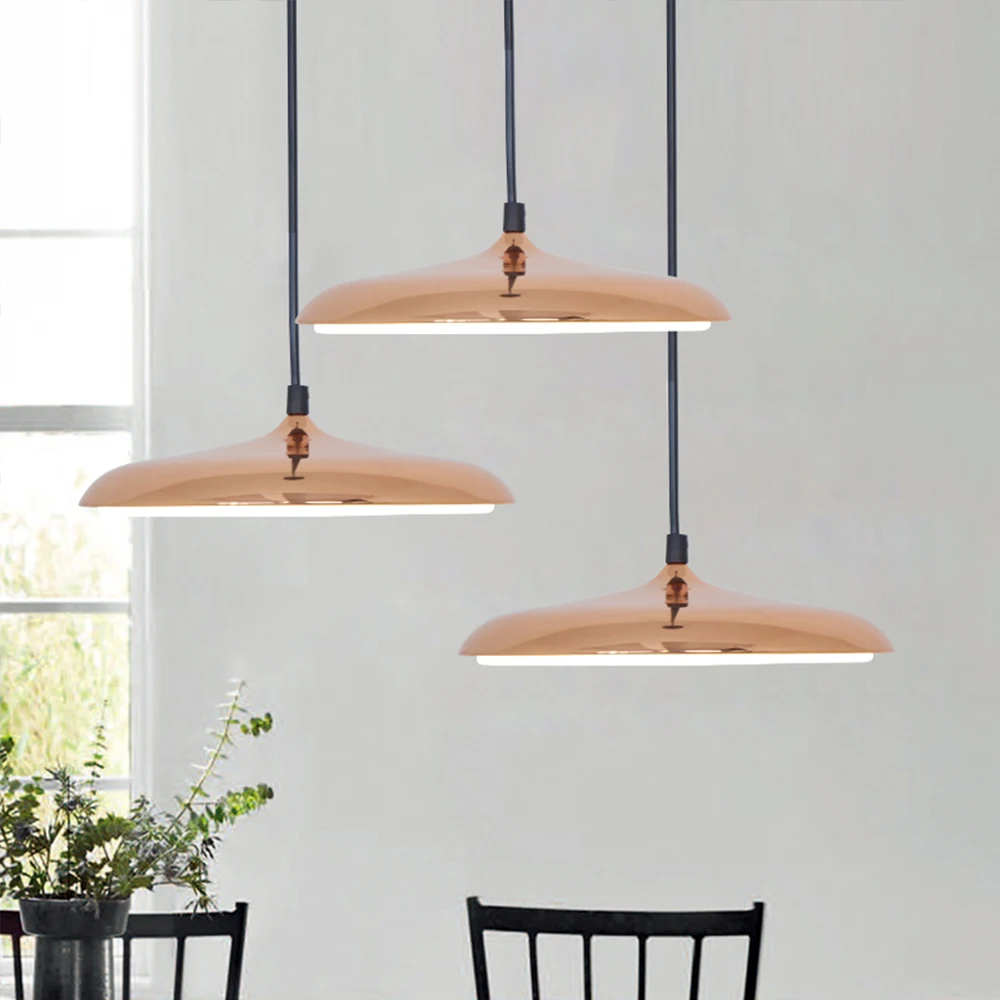 

UMIELUCE Modern Nordic LED Pendant Light Luxury Metal Acrylic Hanging Lamp Plating Gold Ambient Light 90-265V Input