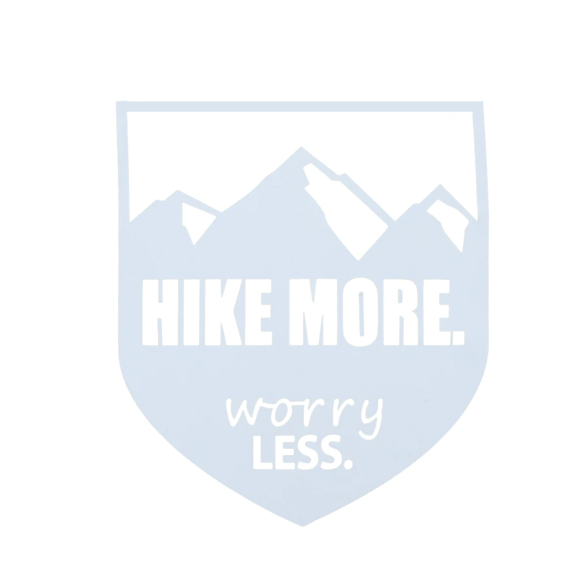 Hike больше беспокойтесь меньше наклейки Автомобильные фары бампер наклейка