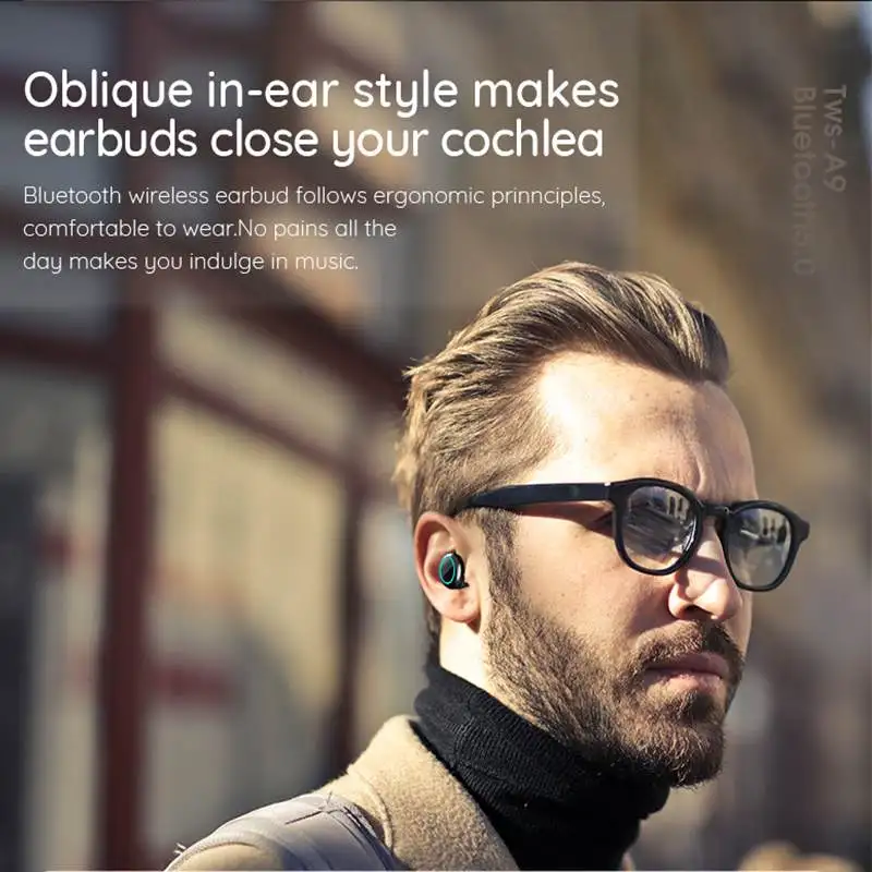 CLAITE A9 без потерь Hi Fi bluetooth 5 0 наушники IPX7 Водонепроницаемый металлические