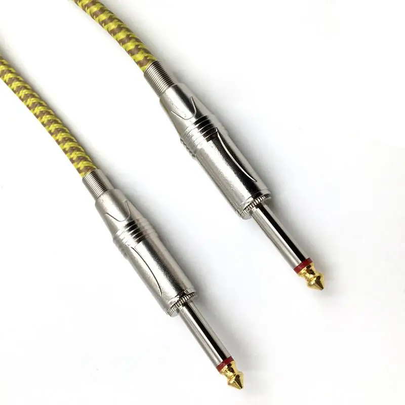 Кабель шумоподавления для гитары Плетеный музыкальный кабель электрогитары