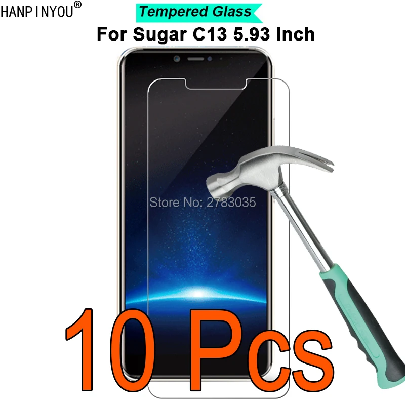 

10 Pcs/Lot For Sugar C13 5.93" 9H Hardness 2.5D Ultra-thin Toughened Tempered Glass Film Screen Protector Guard